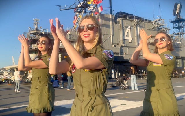 The Irish dance group Fusion Fighters took over the USS Midway in San Diego to film this \"Danger Zone\" inspired video.