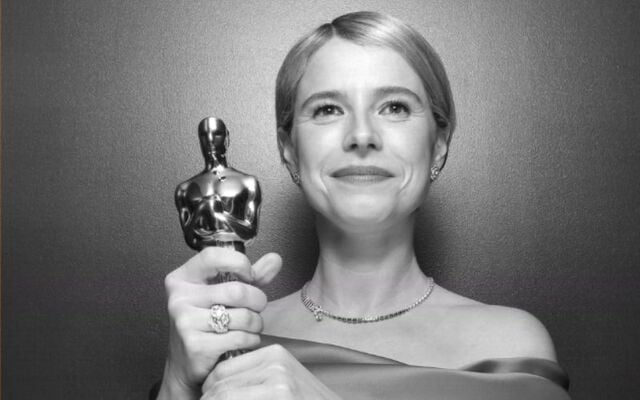 Jessie Buckley makes history as the first Irishwoman to win an Oscar, for her role in \"Hamnet\".