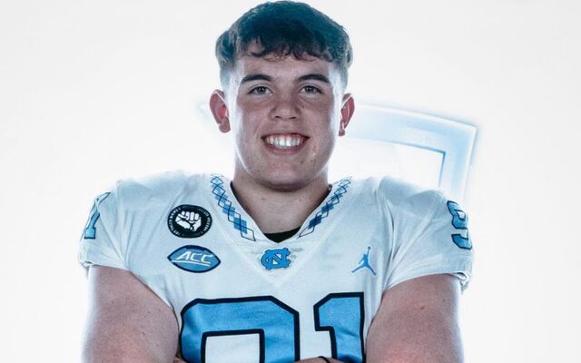 Adam McCann-Gibbs committed as a punter at the University of North Carolina last year.