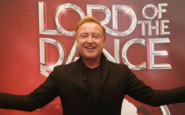 September 24, 2025: Michael Flatley at a press conference in the Gibson Hotel in Dublin, announcing details of the 30th anniversary celebrations of Lord of the Dance.