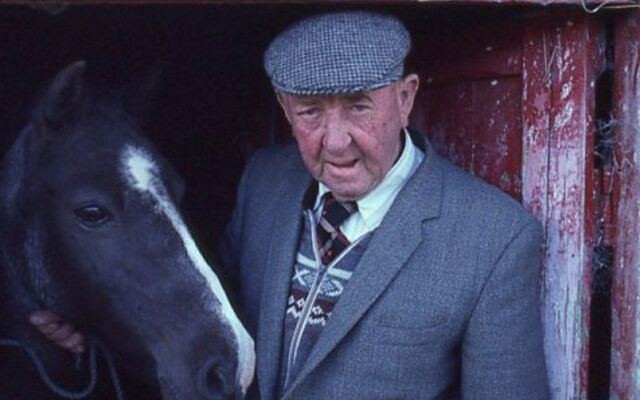 Ned Kelliher and friend, Annagh, County Kerry.
