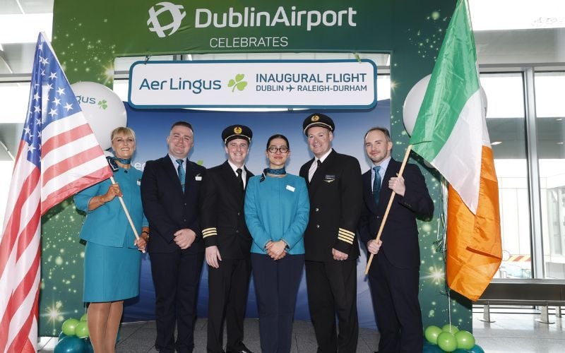 Aer Lingus launches Raleigh Durham service ahead of UNC's Dublin trip