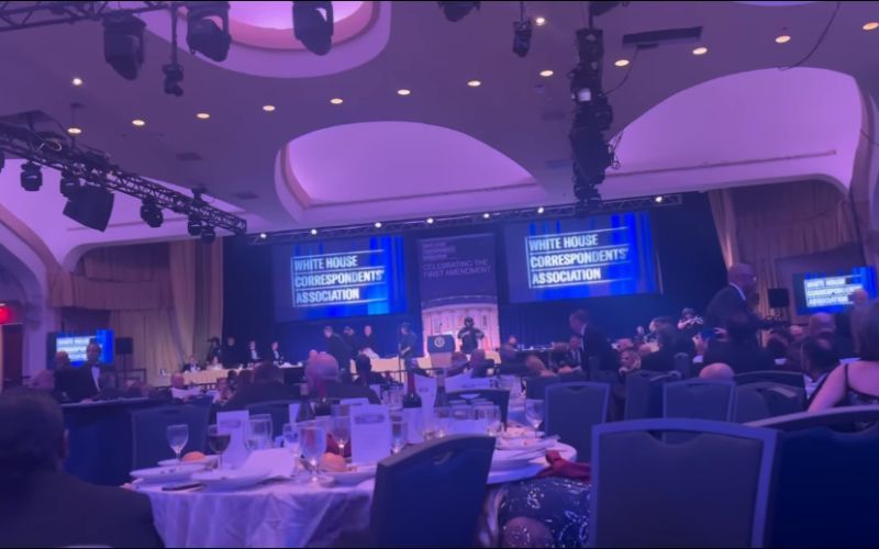 Irish journalist Caitriona Perry shares footage ‘diving for cover’ during Washington shooting