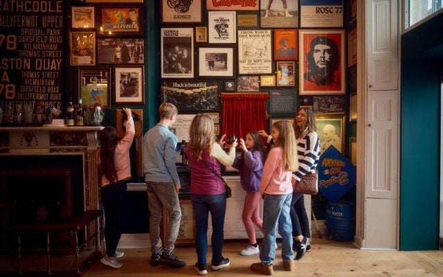 Inside the Little Museum of Dublin, on Stephen\'s Green.