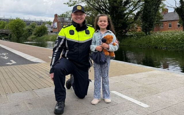 Sergeant Daniel Eccles, based at Pearse Street station, with Livie.