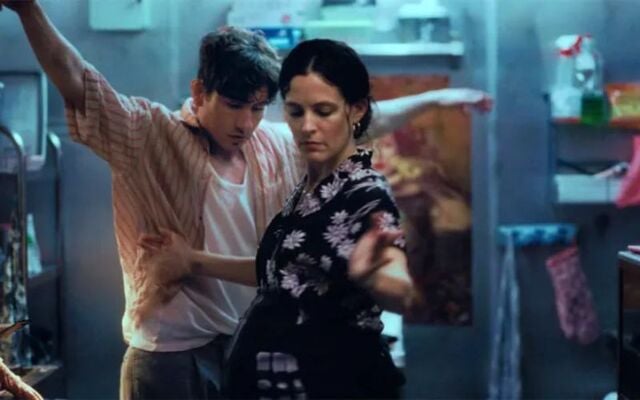 Barry Keoghan and Monica Bellucci in \"Butterfly Jam\".