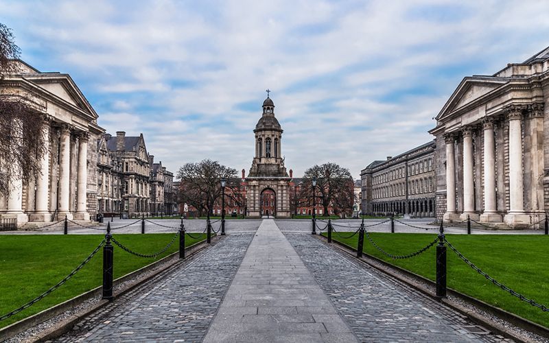 Dramatic scenes as firefighters battle lab blaze at Trinity College