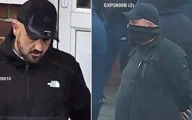 ‘If this is you, we are asking you to come forward to the police now. Anyone who can assist in identifying this person, don’t hesitate to get in touch with the police.’ Pic – PSNI