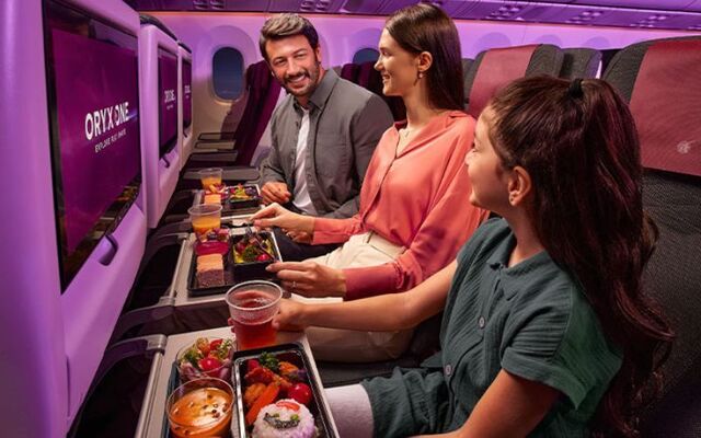 Economy Class on Qatar Airways.