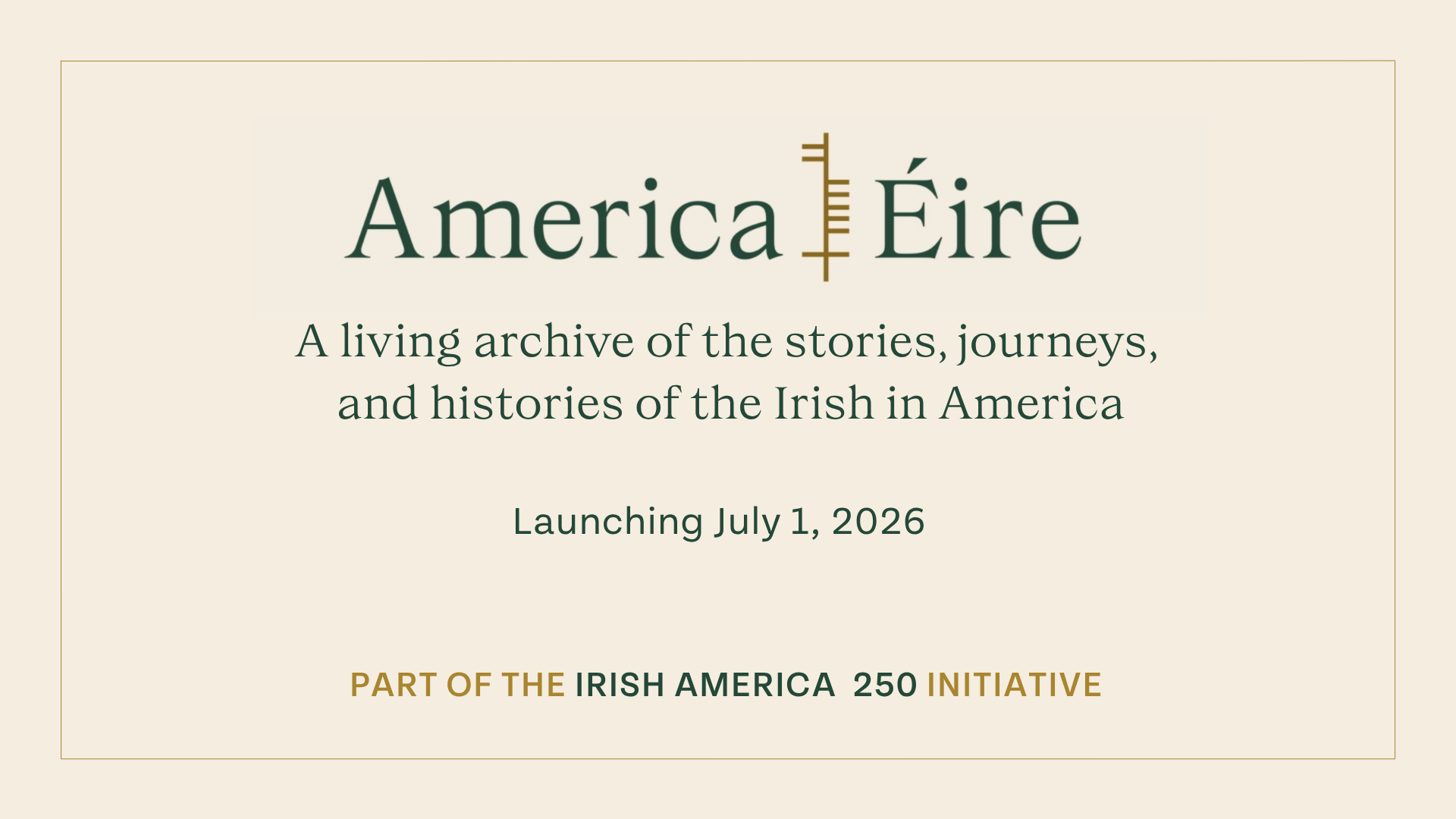 Irish Americans invited to share stories for new digital archive ahead of US semiquincentennial