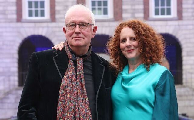 Previous Ireland Funds AWB Vincent Literary Award recipient, Joseph O’Connor, with the 2026 The Ireland Funds AWB Vincent Literary Awardee, Maggie O’Farrell.