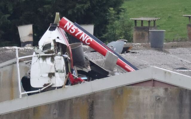 July 2024: Westmeath helicopter crash scene.
