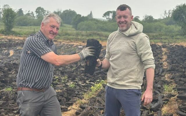 Daniel O\'Hara and his father, out on the bogs.