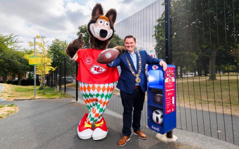 Dubliners can access free American footballs thanks to the Kansas City Chiefs