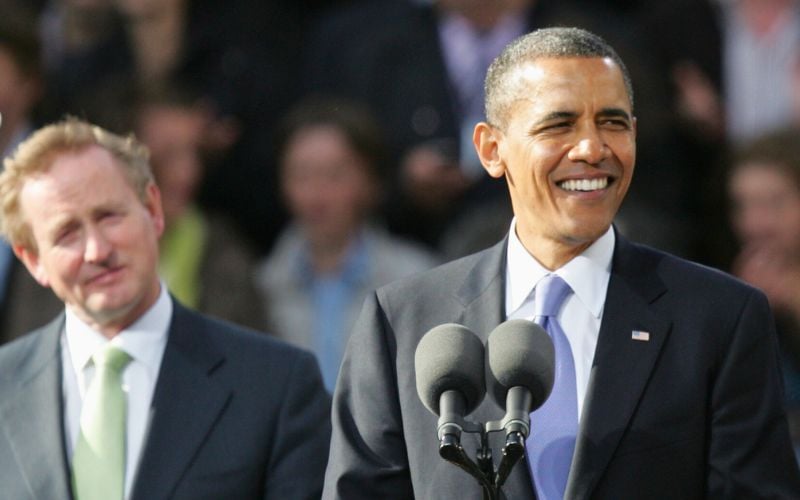 American President announces return to Ireland