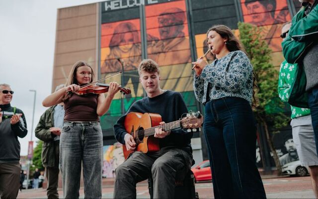 The Fleadh Cheoil na hÉireann is being hosted in Belfast.