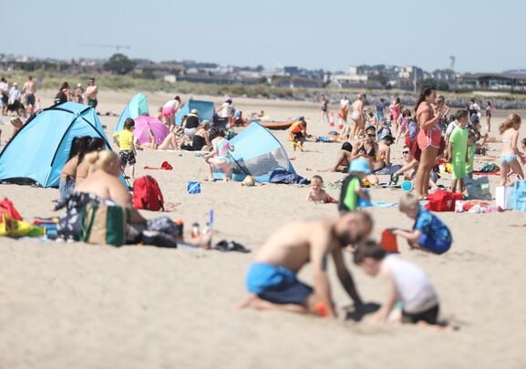 Burrow Beach, in Sutton, north Dublin.