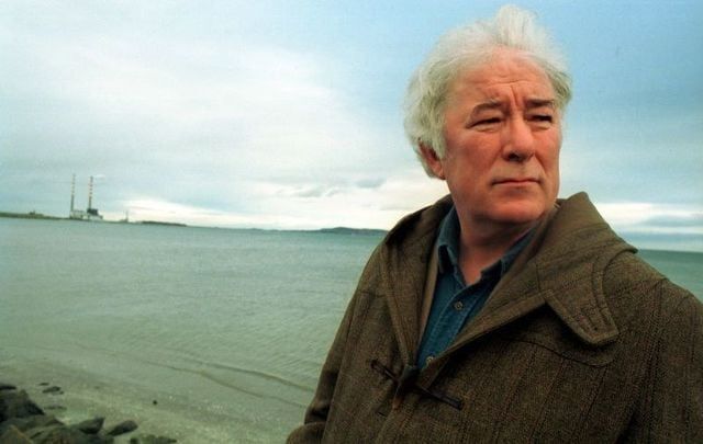 Irish Poet Seamus Heaney at Sandymount in Dublin in 1995. 