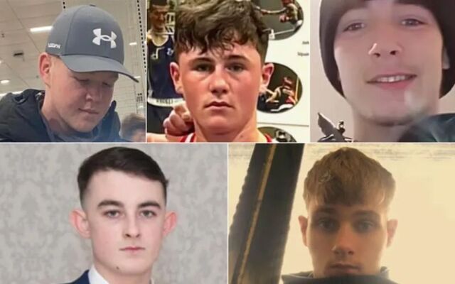 The five teens involved in the M9 crash.