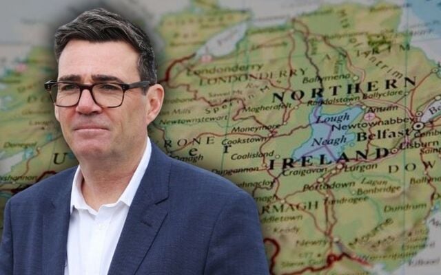 New British Prime Minister Andy Burnham told reporters in Belfast that an Irish border poll is \"off the table.\"