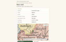 A new free site maps all 151,307 records in Ireland's national monuments inventory