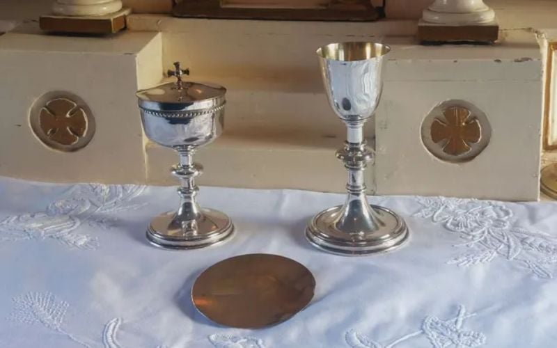 Chalice from Joseph Plunkett and Grace Gifford's Kilmainham wedding goes on public display