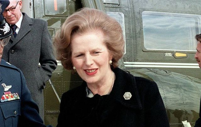 British Prime Minister Margaret Thatcher.