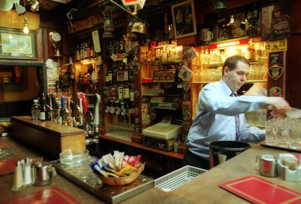 Inside the Brazen Head, in Dublin\'s City Center