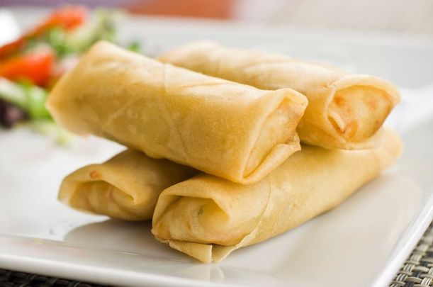 Traditional Irish fare but with a modern-day twist - corned beef and cabbage spring roll