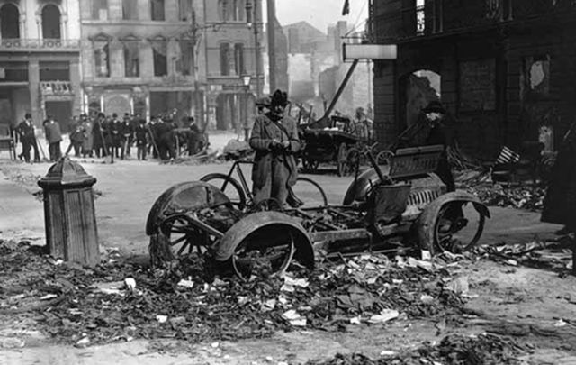 Devastation caused by the Easter Rising. Easter is a major holiday in Ireland, for a host of reasons, some of which are religious and some historical.