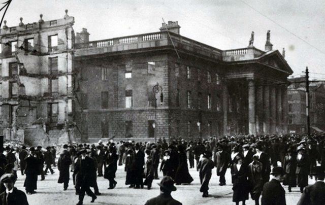 GPO destruction following the 1916 Easter Rising. 