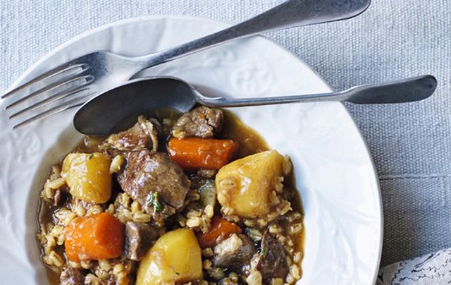 Clodagh McKenna’s Irish lamb stew with pearl barley. 