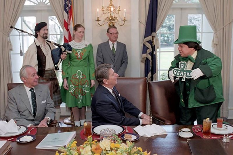 WATCH: President Reagan REALLY loved St. Patrick's Day