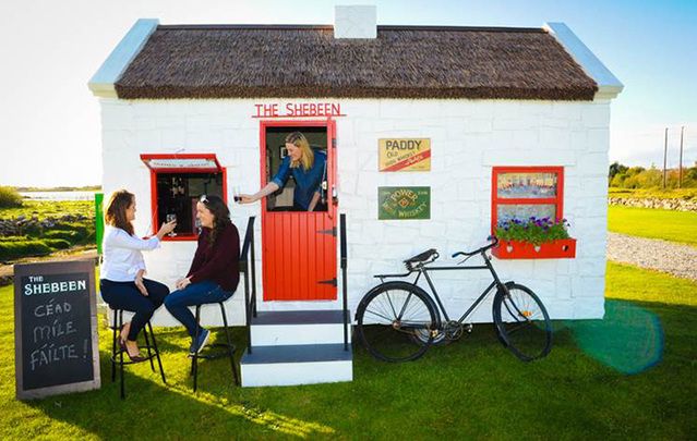 Fancy owning your own Irish pub including wheels and a thatched roof? Get your orders in.