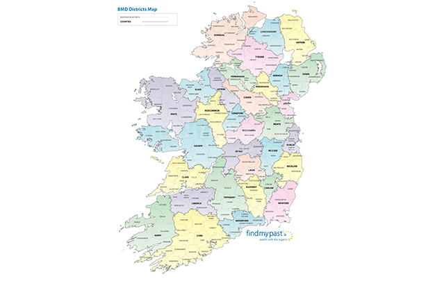 This map takes the guesswork out of your Irish genealogy research
