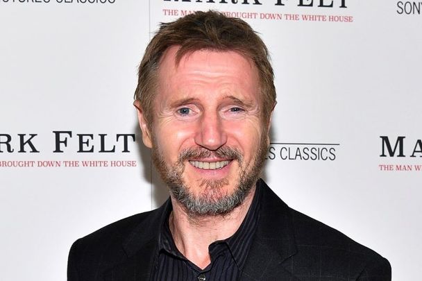 Liam Neeson attends the \"Mark Felt: The Man Who Brought Down the White House\" New York premiere at The Whitby Hotel on September 21, 2017 in New York City. 