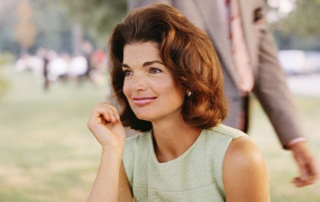 Former First Lady Jacqueline Kennedy enjoys herself at a picnic circa the 1960s. 