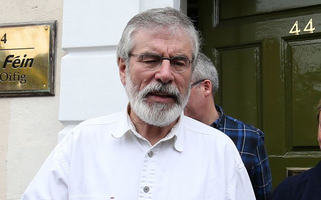 Sinn Fein President Gerry Adams .