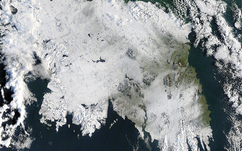 Waist-high snowfall in 822 AD led to Irish famine and death