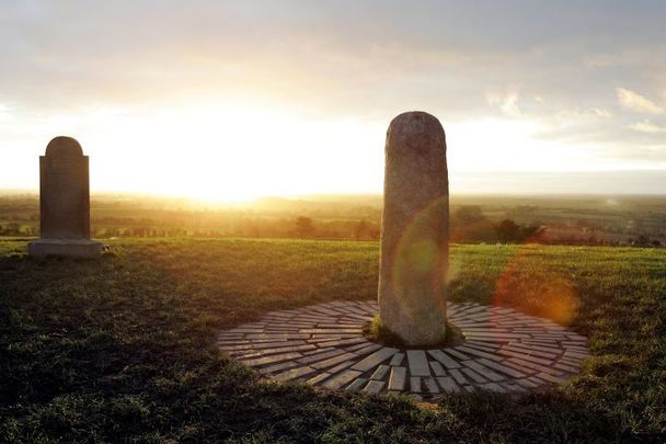 Sunset at the Hill of Tara, in County Meath.