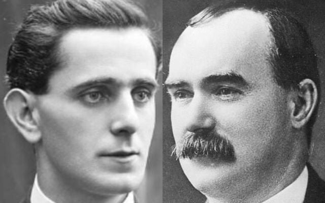 Seán MacDiarmada (L) and James Connolly (R).