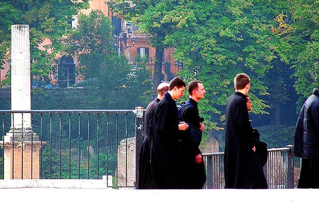 Above: Young Catholic seminarians. Philip Lynch from Ireland works and lives in Hobart, Tasmania where he is a psychiatric nurse. He was once a seminarian.