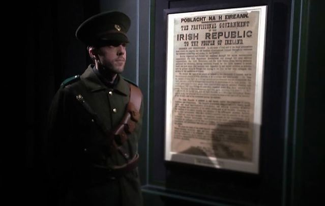 An original copy of the Proclamation rests at the GPO Witness history exhibit.