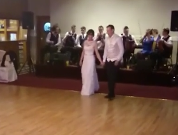 WATCH: Irish bride and groom wow their guests with a little step dancing
