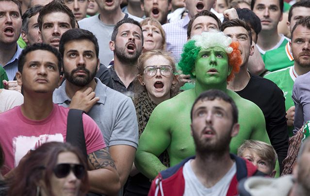 Green Army are “having the craic” in a way that’s irritating and offensive. Ole, Ole, Ole, indeed.