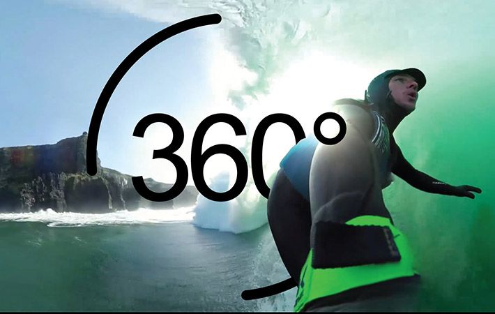 Feel what it's like to surf at the Cliffs of Moher with this 360