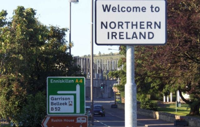 A border crossing in Co. Fermanagh.