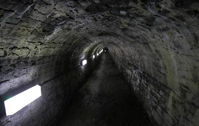 The underground tunnels at Casino in Marino.