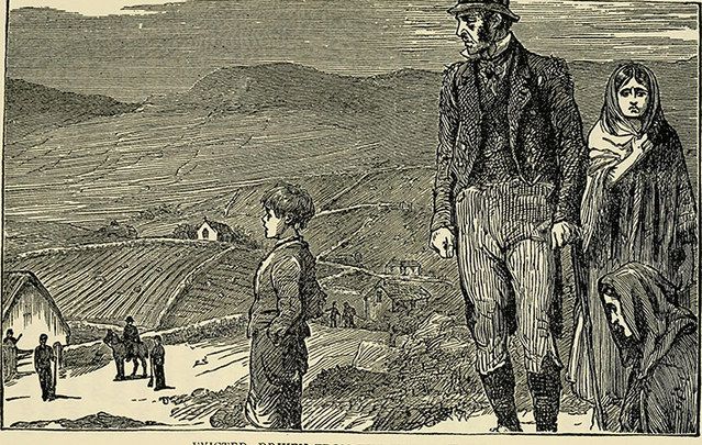 Illustration of an eviction 1877.