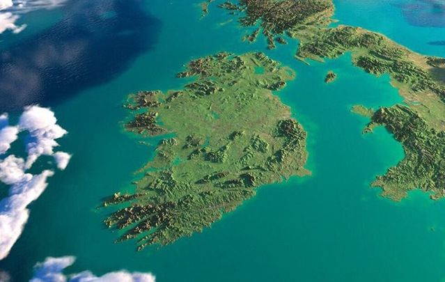 View of sunny Ireland from space: Weather warning in place, on hottest days of the year, as temperatures to hit 86F.